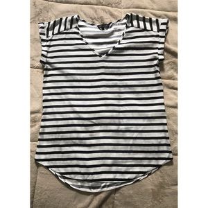 Express striped tee/blouse